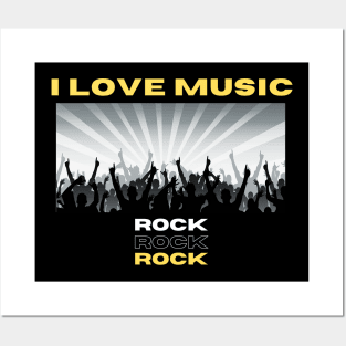 I Love Music Rock Posters and Art